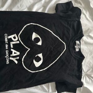 Comme des Garcons PLAY Black Tee with Heart Logo